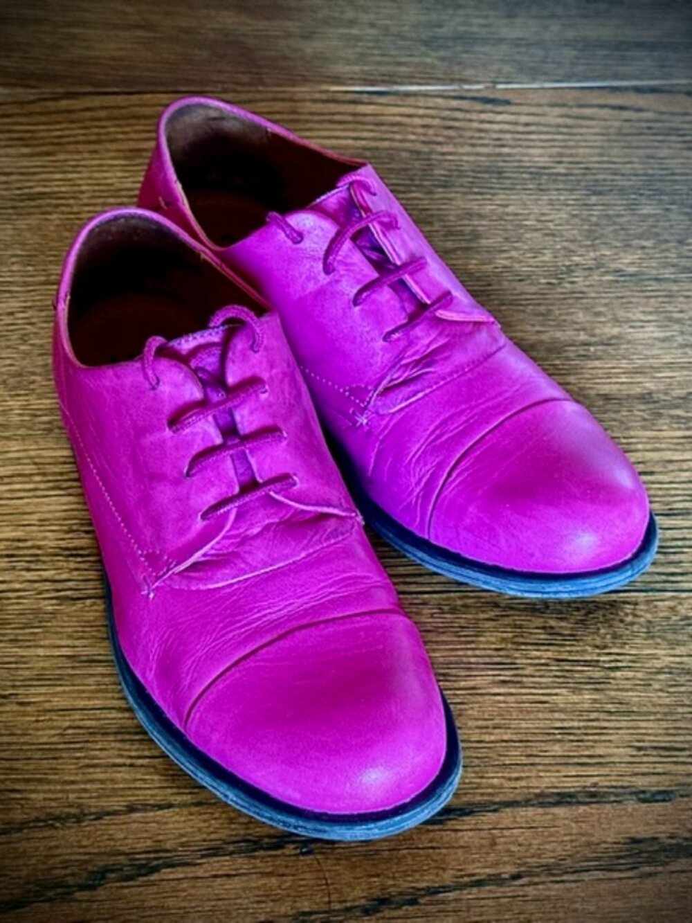 Miz Mooz Letty Oxford - Pink Leather size 7.5